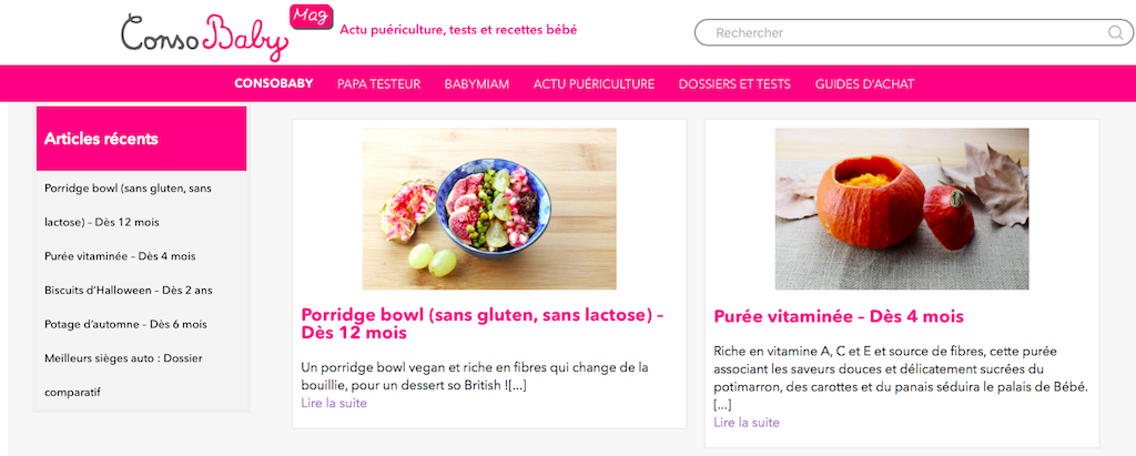 A La Decouverte Du Site De Reference Pour Les Jeunes Parents Consobaby Sponso Paris Pages Blog